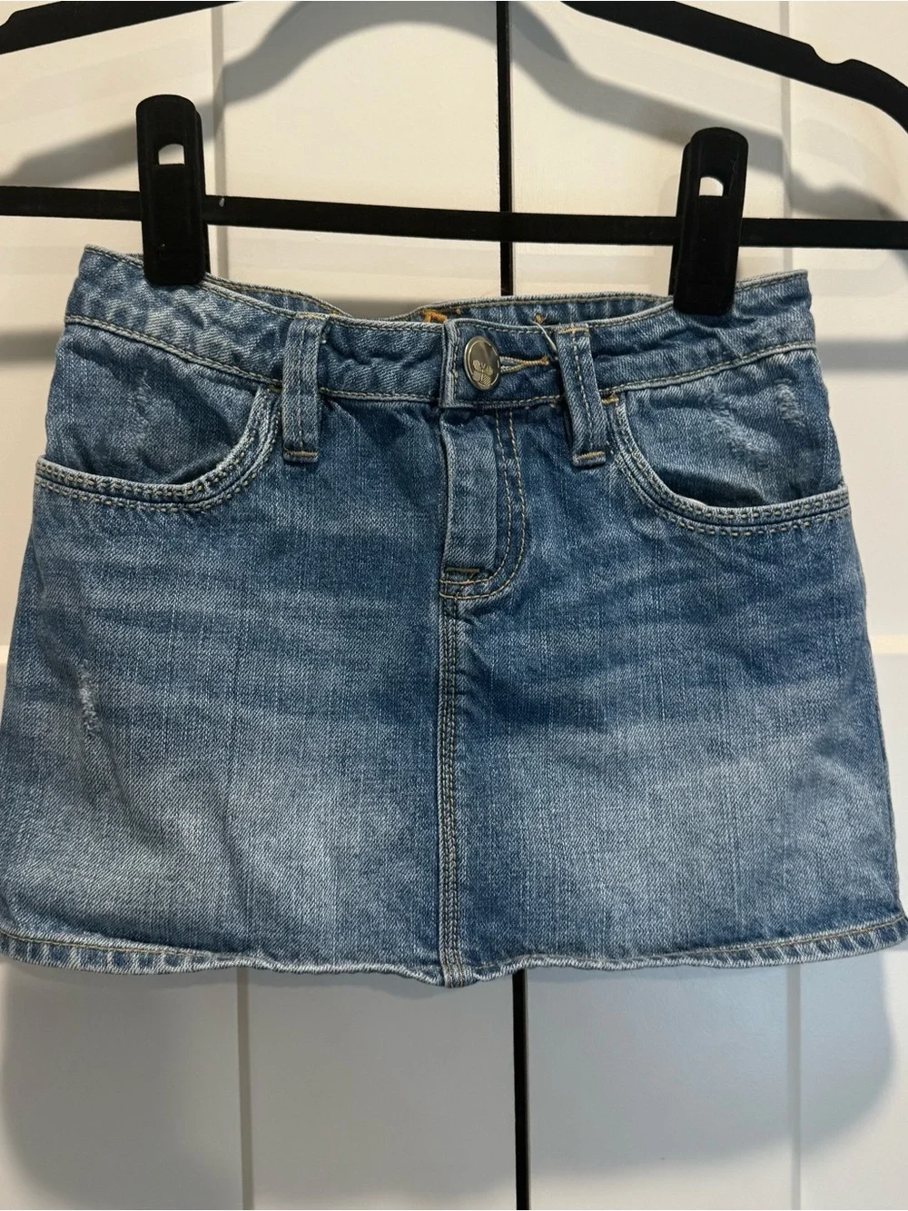 Gap Denim Light Wash Denim Mini Skirt 8 Regular
